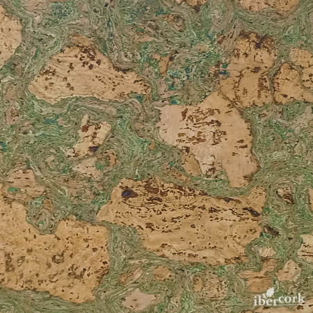 Пробковый замковый паркет EasyCork Леон верде